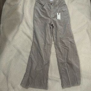 Corduroy wide leg pants